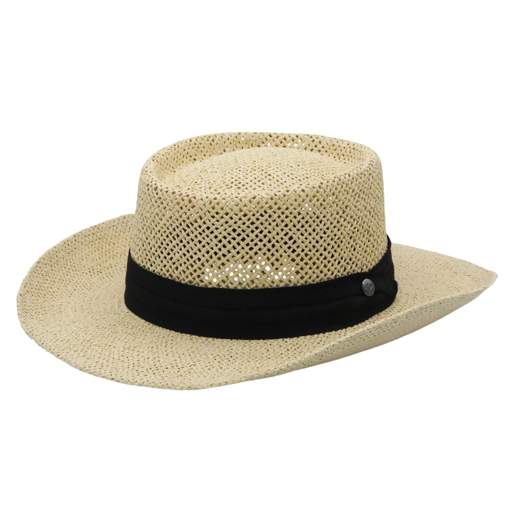 Peter Grimm Torrey - Straw Gambler Hat