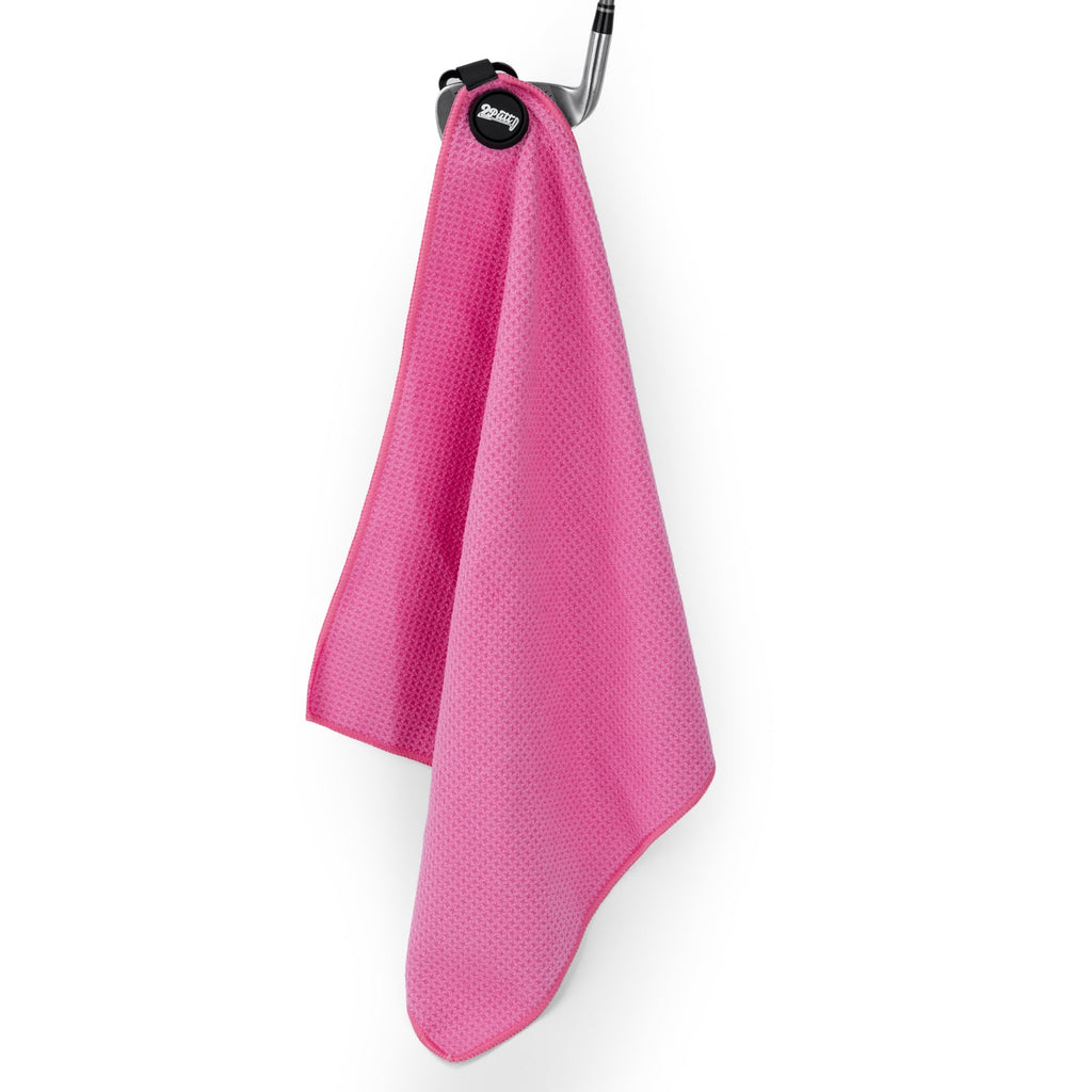 Hot Pink Magnetic Golf Towel