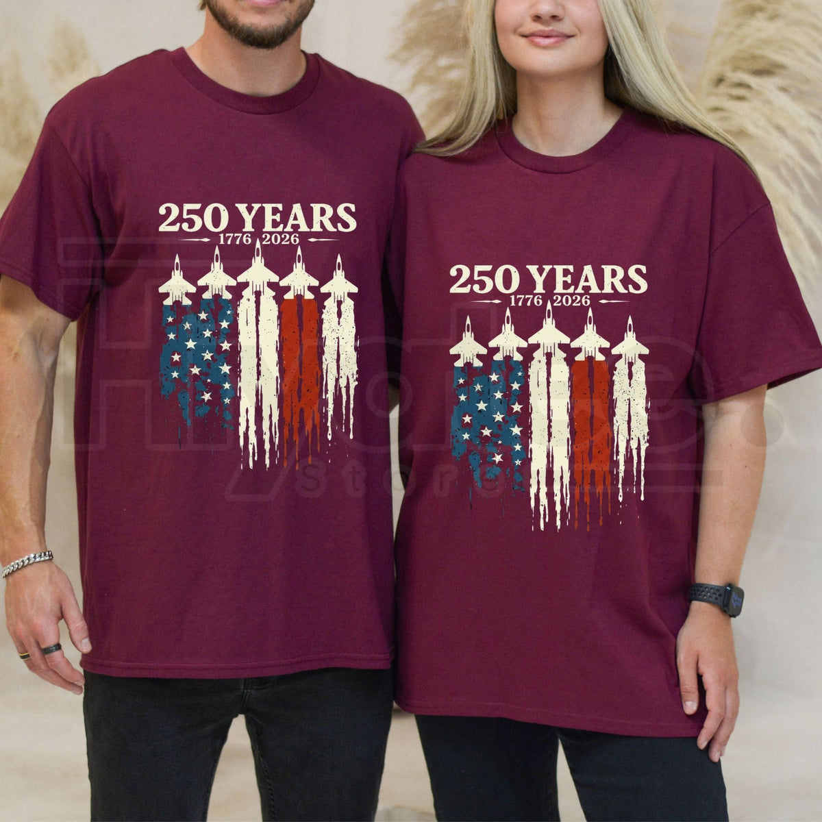 "USA 250th Anniversary" Vintage 1776–2026 – Retro Patriotic Cotton Top