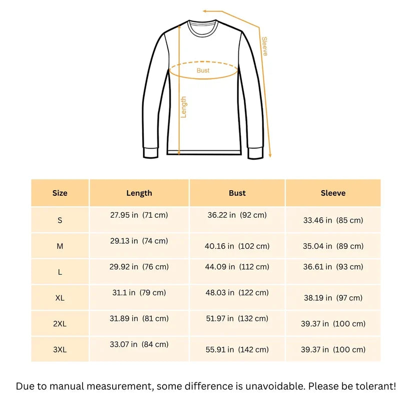 The Statement Long Sleeve Shirt – Premium Classic Fit Casual Graphic Top for Men & Women