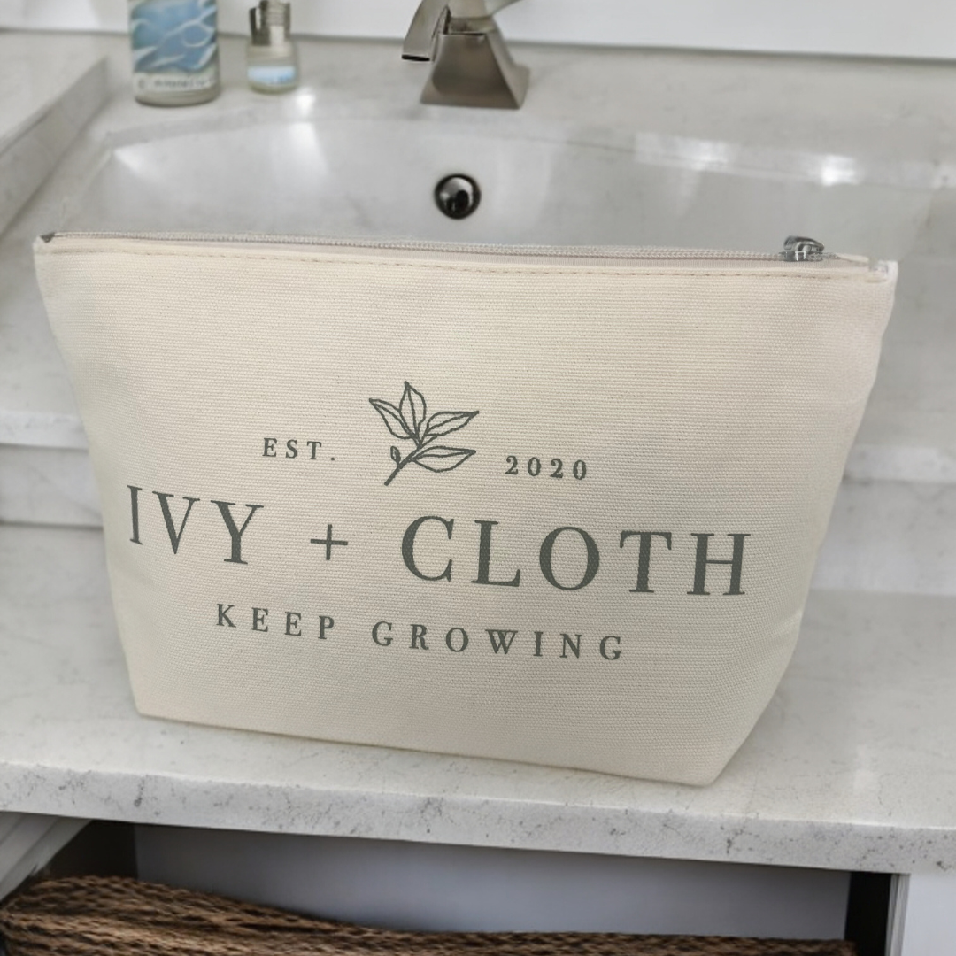 Ivy and Cloth Canvas Pouch