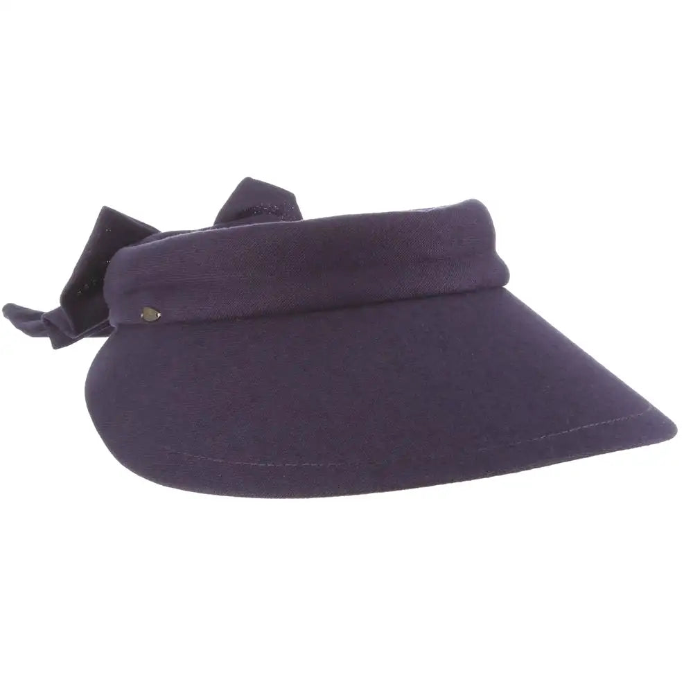 Scala Cotton Bow Visor - Womens Visor