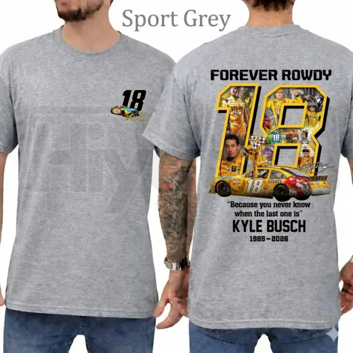 Vintage Kyle Busch Forever Rowdy T-Shirt – NASCAR Racing Tee