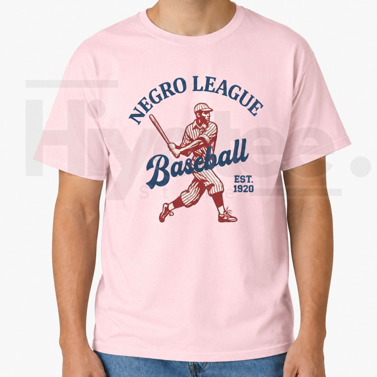 Vintage League Baseball 1920 T-Shirt – Men's White Black History Month Graphic Tee