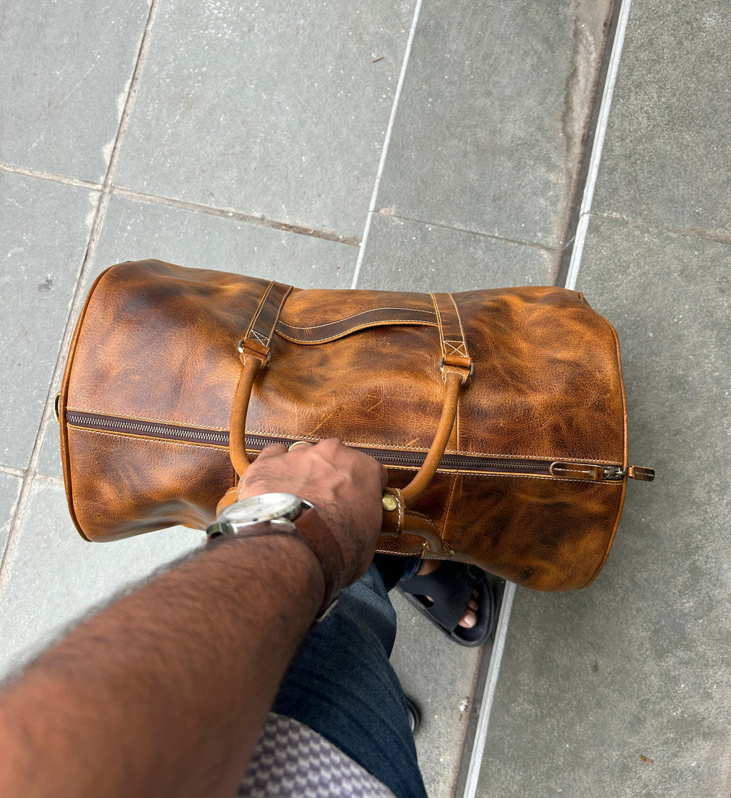 Heritage Buffalo Leather Duffel Bag