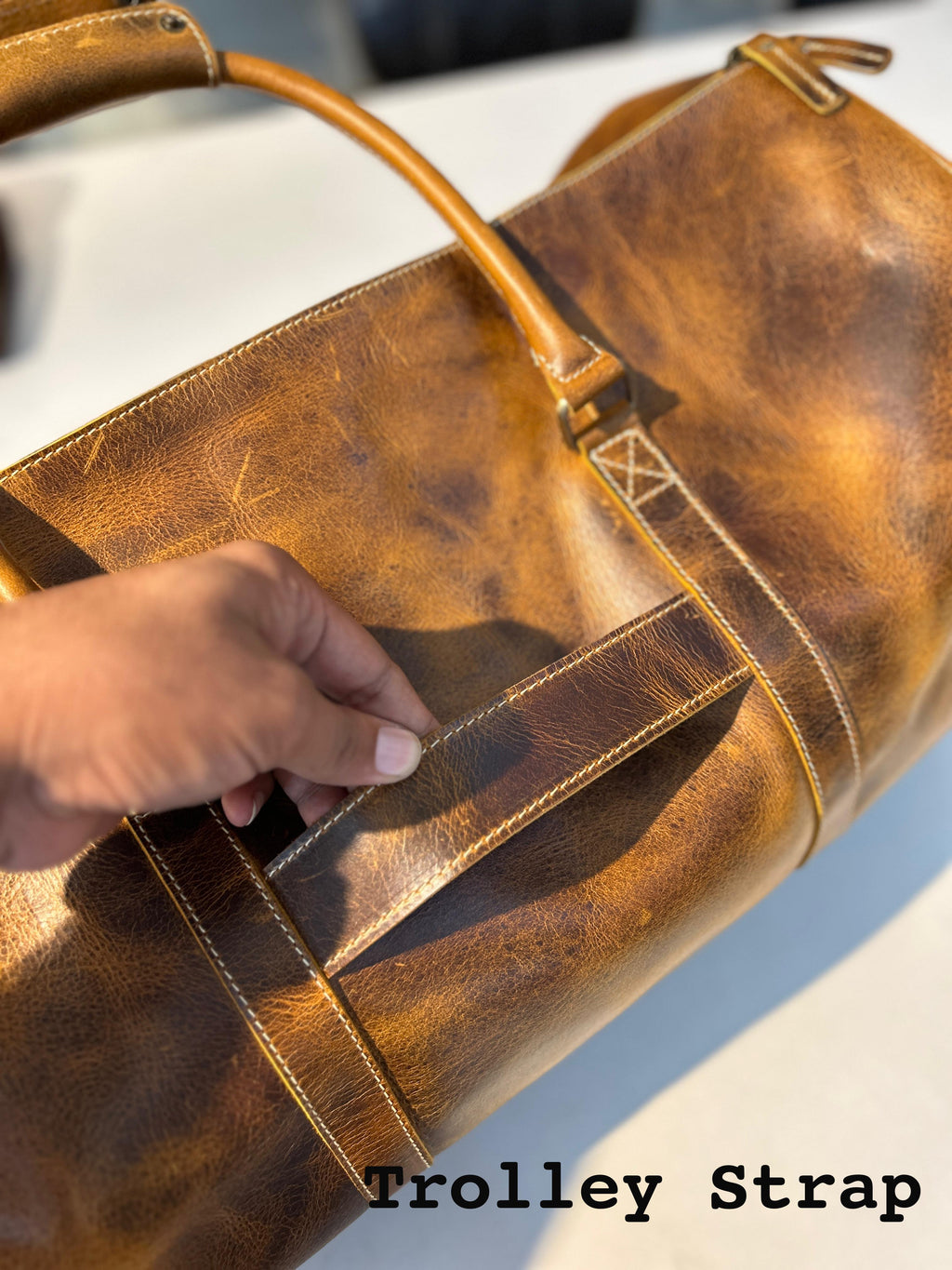 Heritage Buffalo Leather Duffel Bag