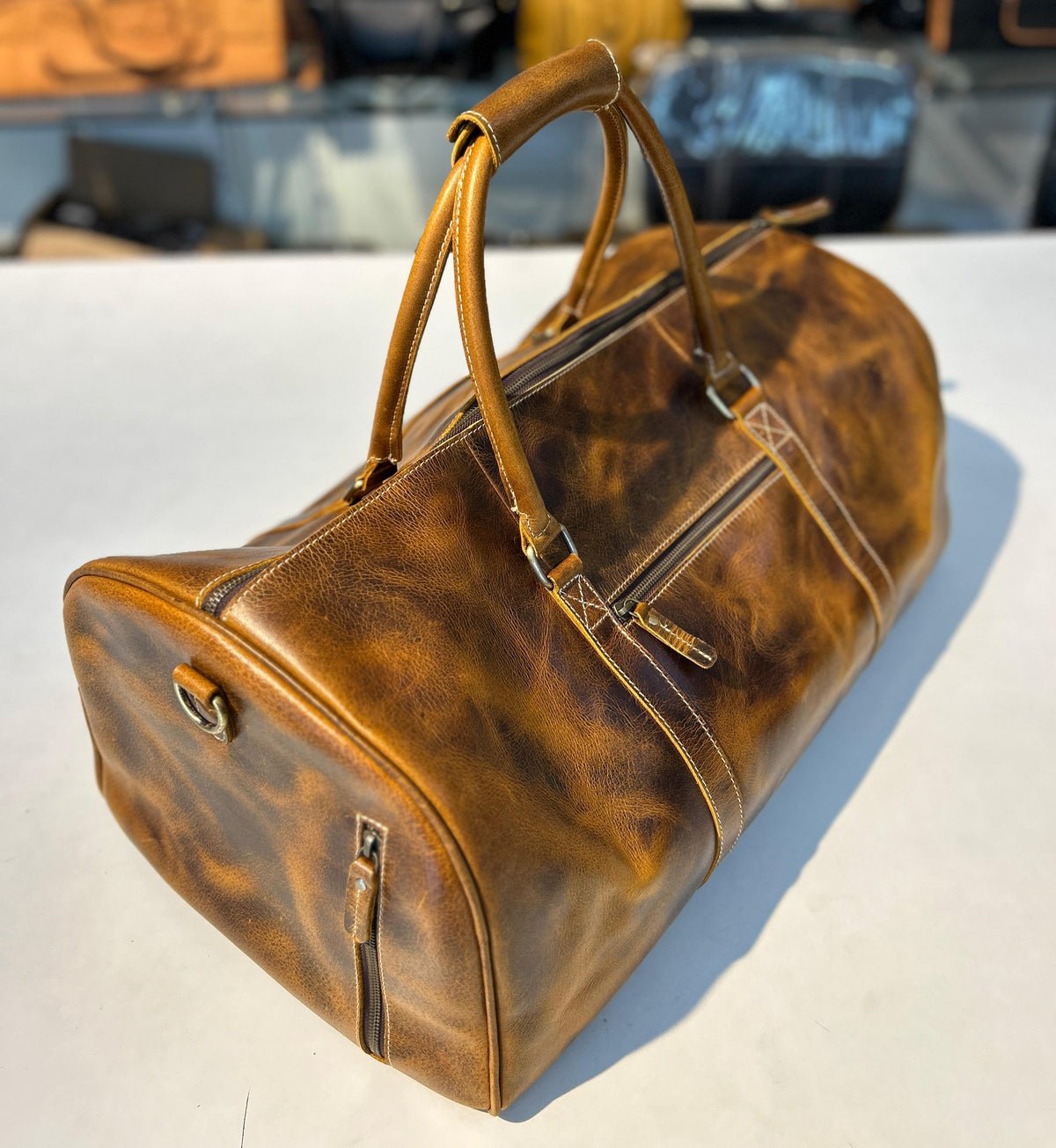 Heritage Buffalo Leather Duffel Bag