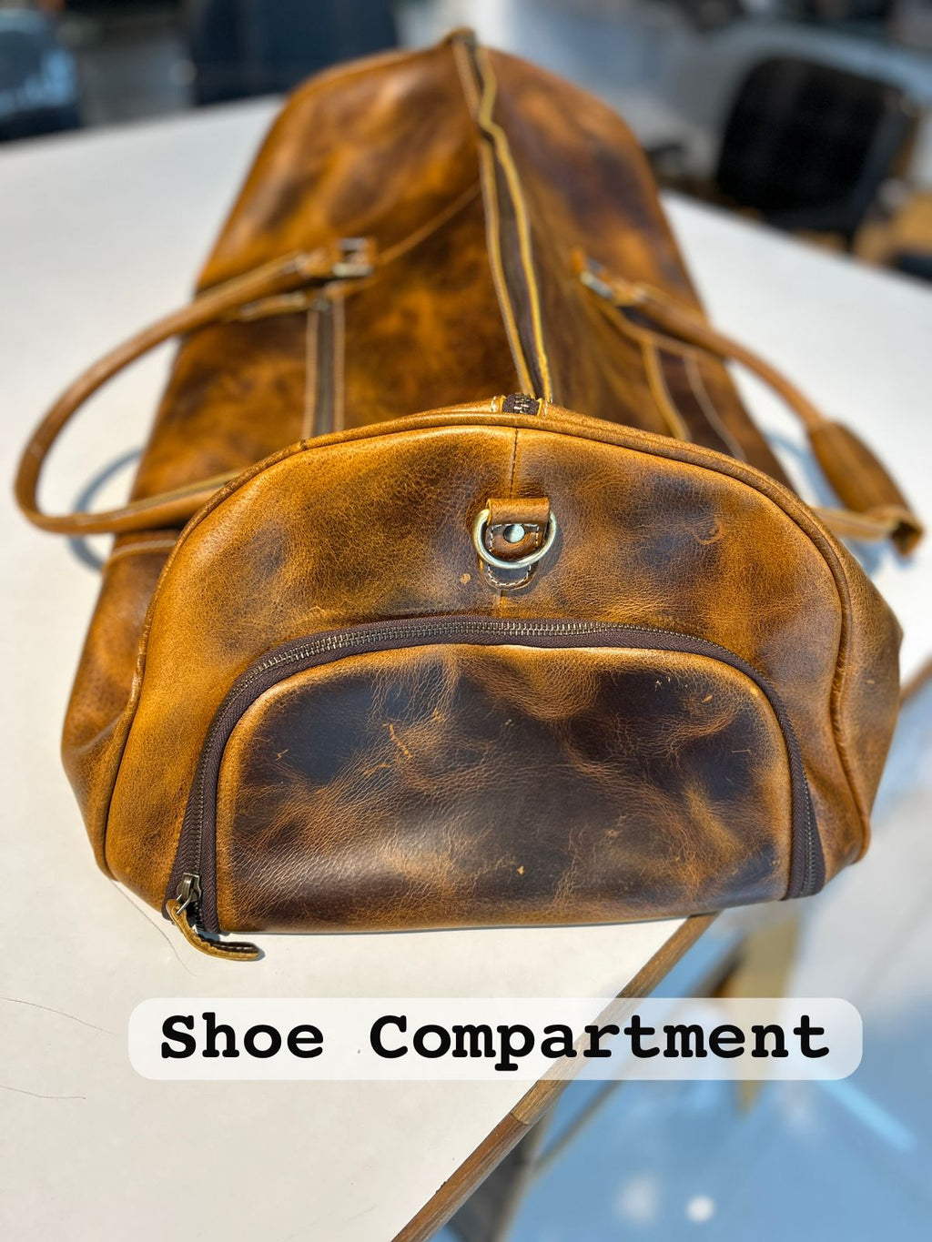 Heritage Buffalo Leather Duffel Bag