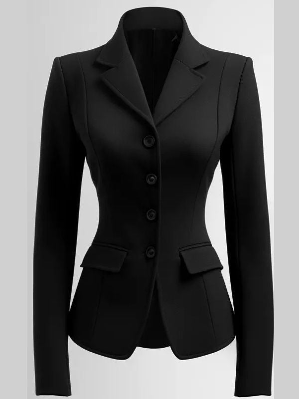 Women Black Wool Coat