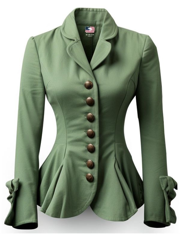 Women Green Sapphire Cotton Jacket