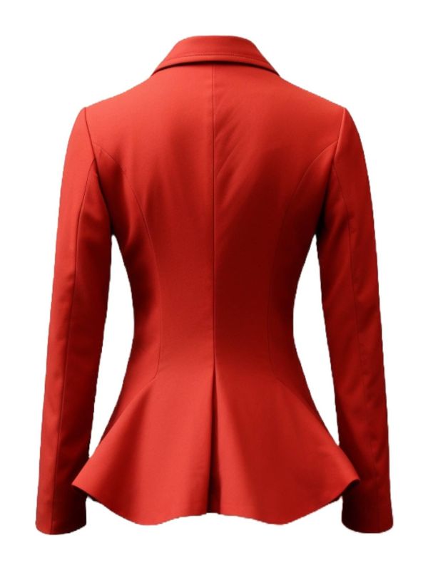 Women Red Cotton Coat