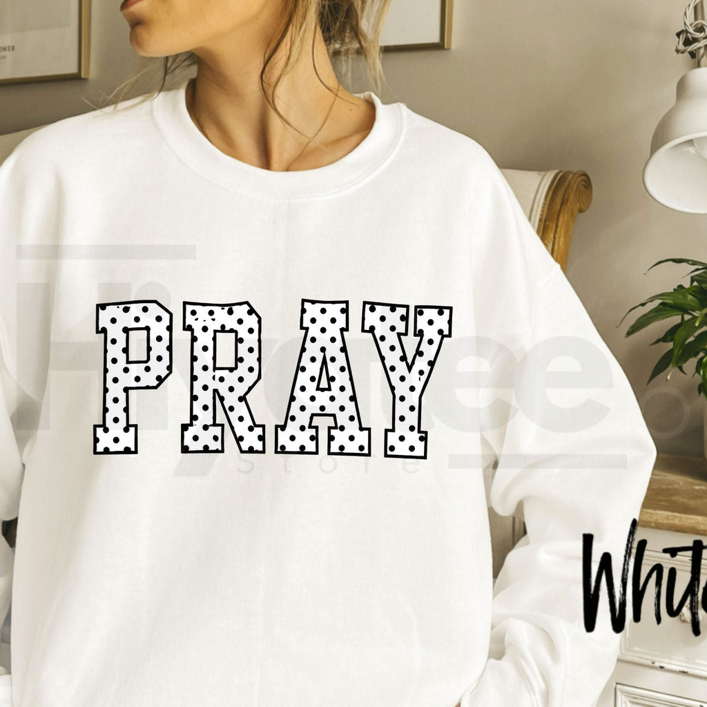 Women's Oversized PRAY Graphic Sweatshirt