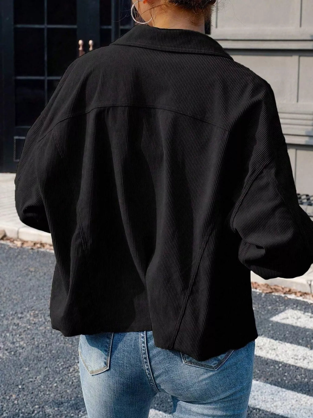 Corduroy Button-Down Shacket