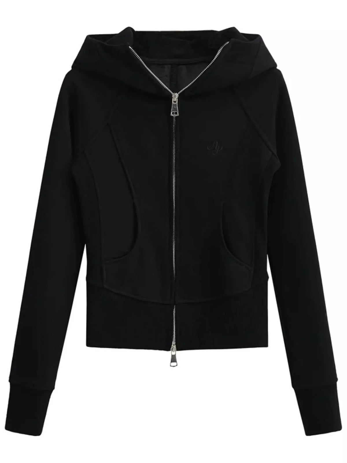 Slim-Fit Full-Zip Hoodie