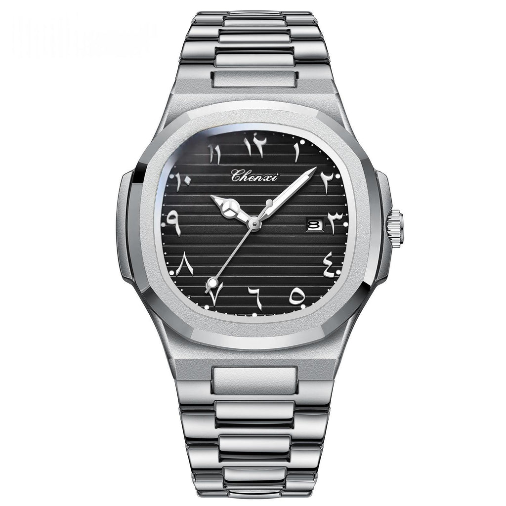 Classic Stainless Steel Quartz Watch For Men