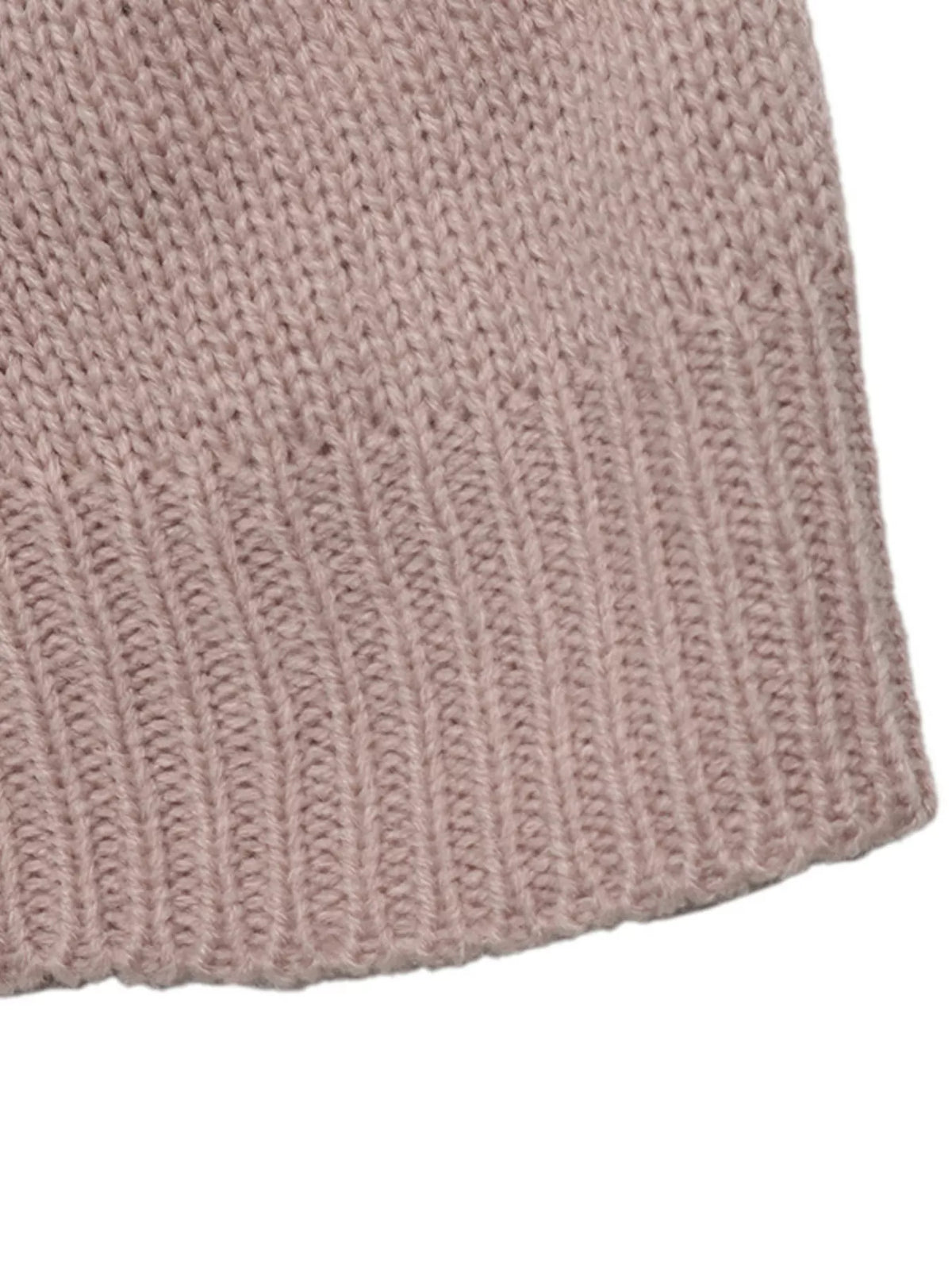 Openwork Mock Neck Sweater