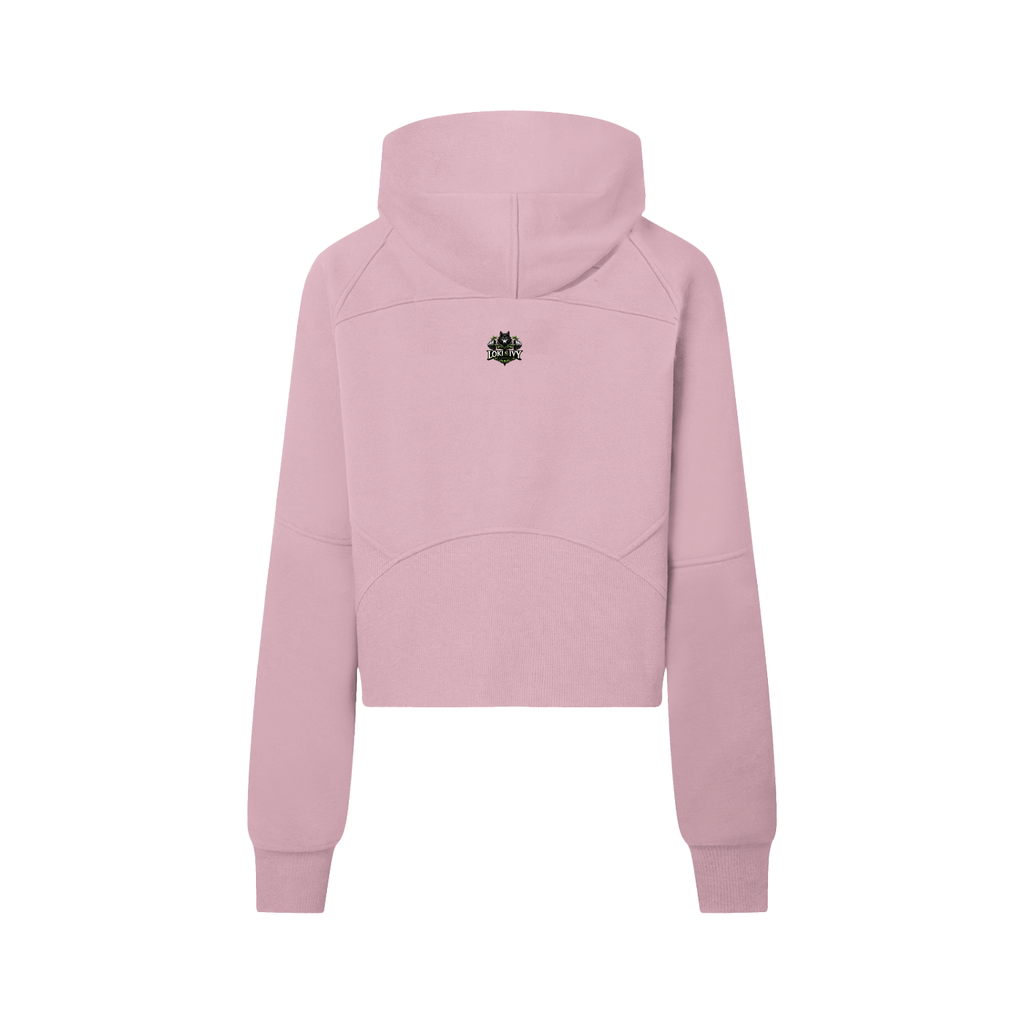 Loki & Ivy Cropped Half-Zip Hoodie
