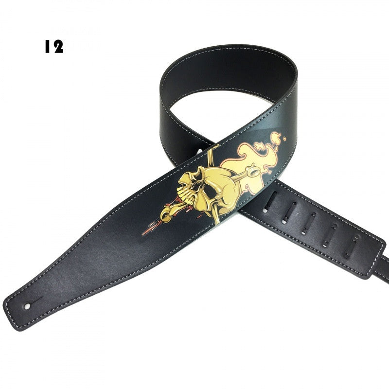 Color Printing Folk Guitar Shoulder Strap Musical Instrument Accessories