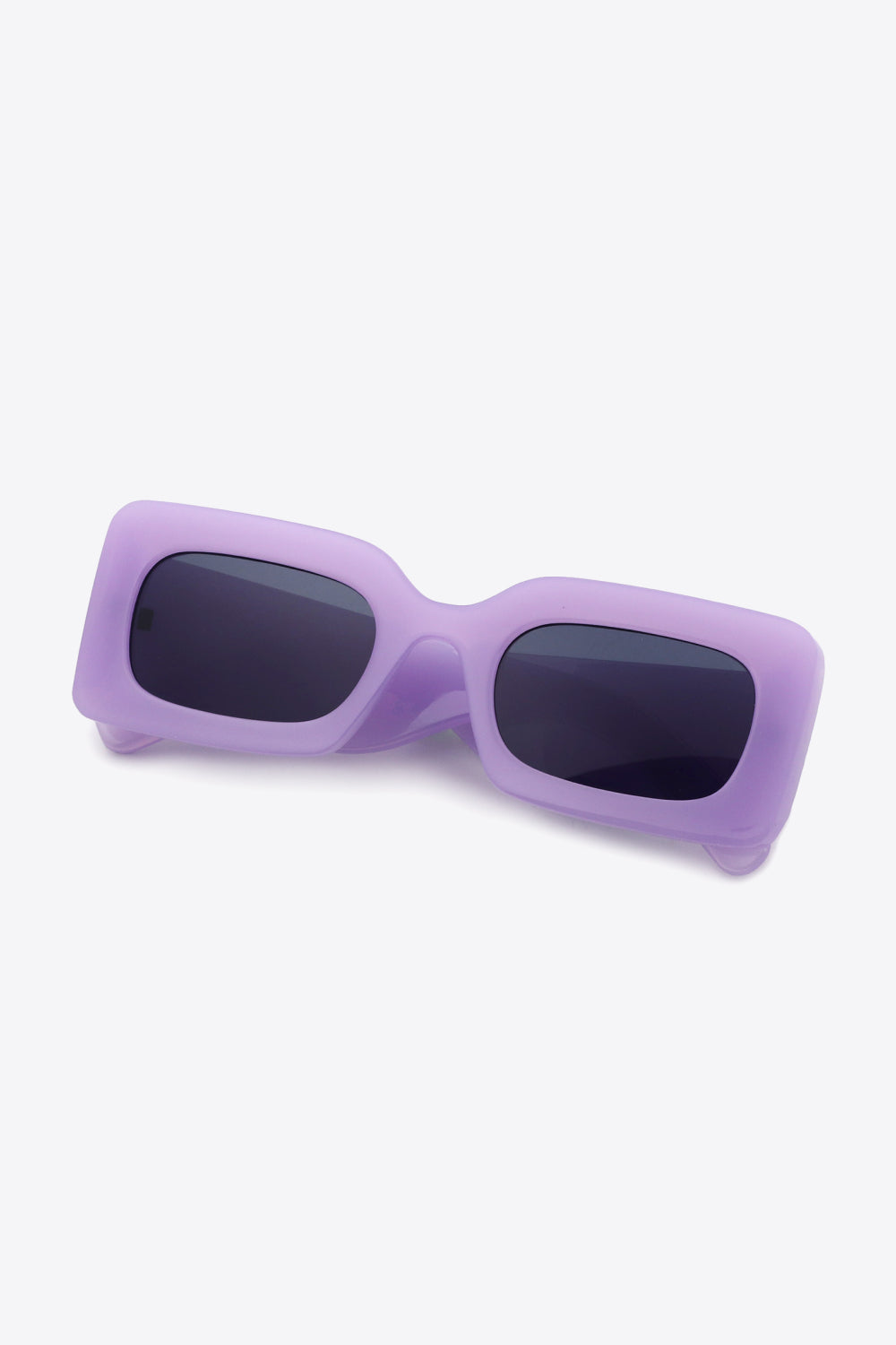 Polycarbonate Frame Rectangle Sunglasses in Lilac