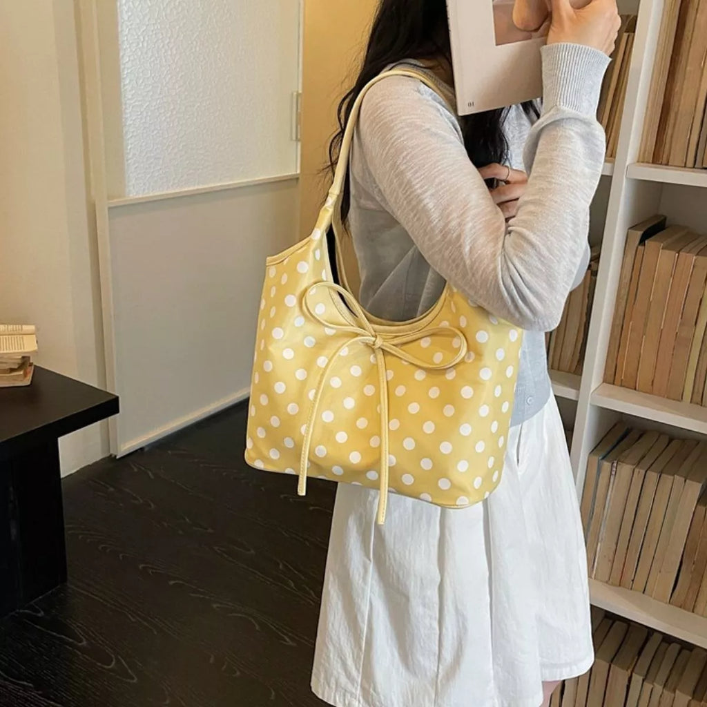 Polka Dot Bowknot Shoulder Bag