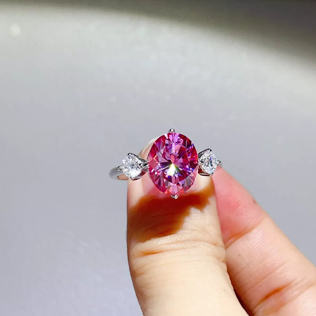 5 Carat Moissanite 925 Sterling Silver Ring