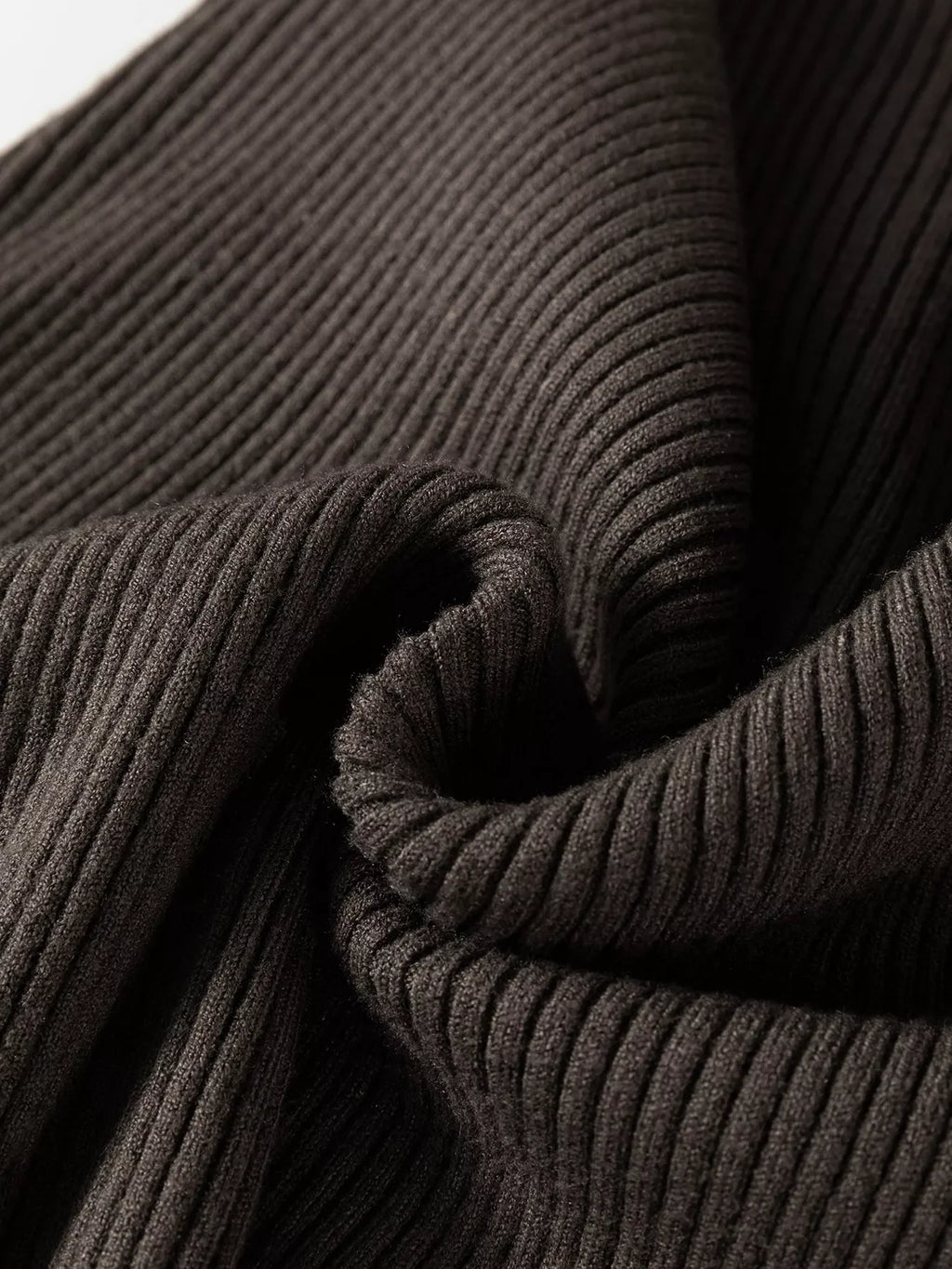 Ribbed Knit High Neck Sleeveless Waist Slim Fit Sweater Vest