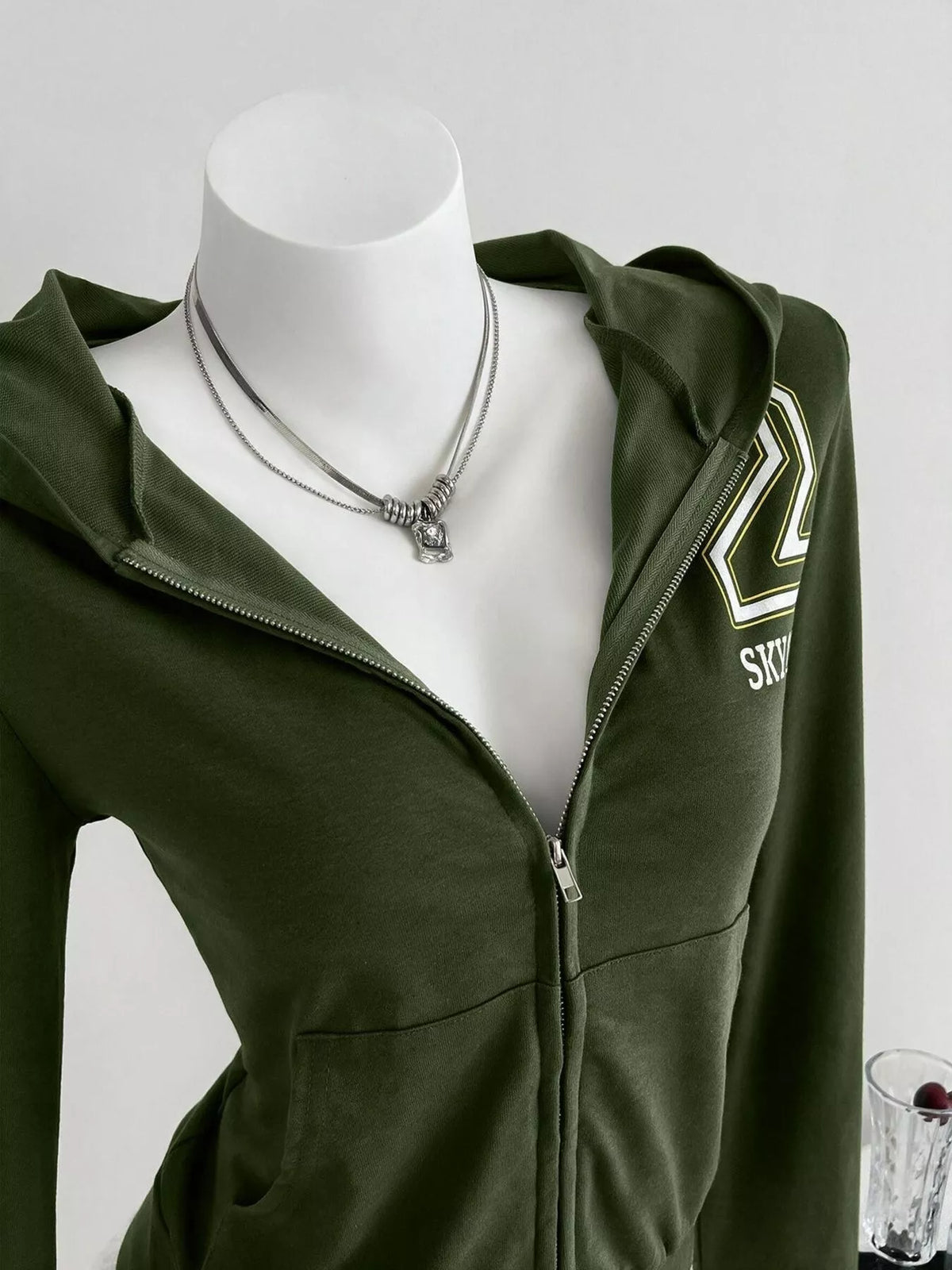 Slim-Fit Zip-Up Hoodie