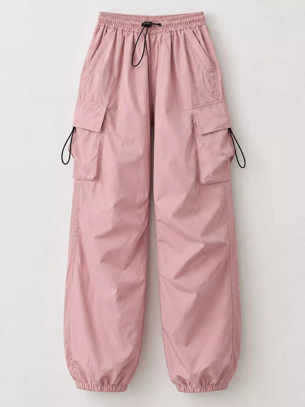 Full Size Drawstring Cargo Pants Plus Size