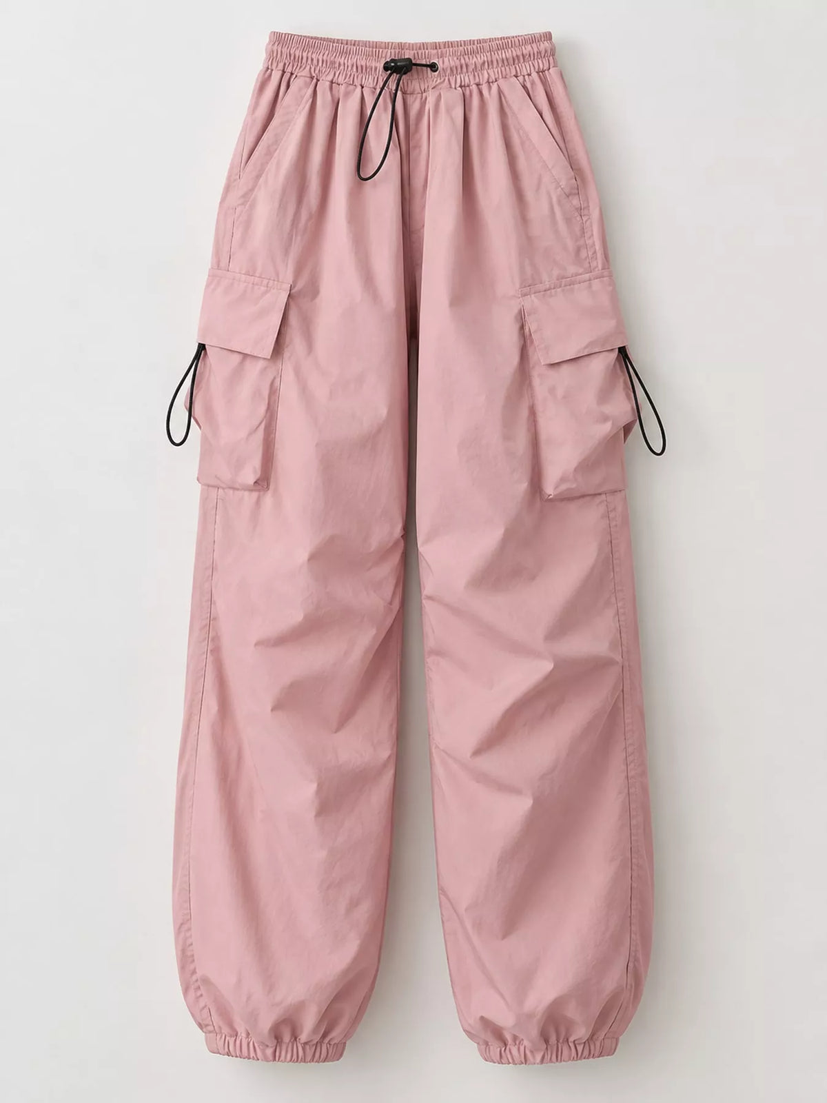 Full Size Drawstring Cargo Pants Plus Size