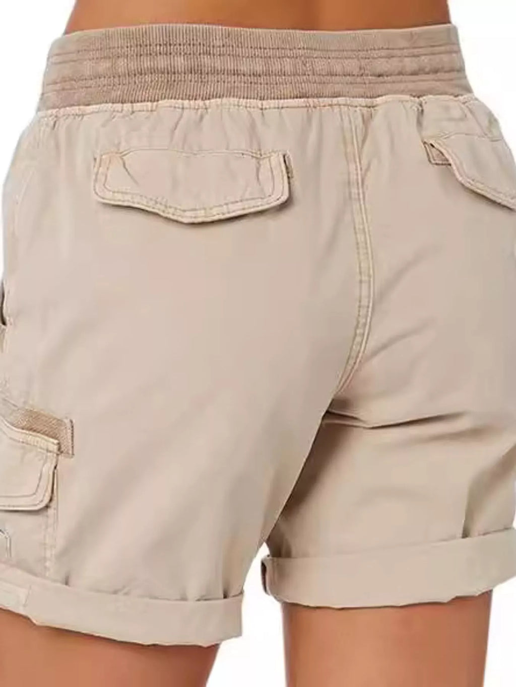 Full Size Drawstring Cargo Shorts Plus Size