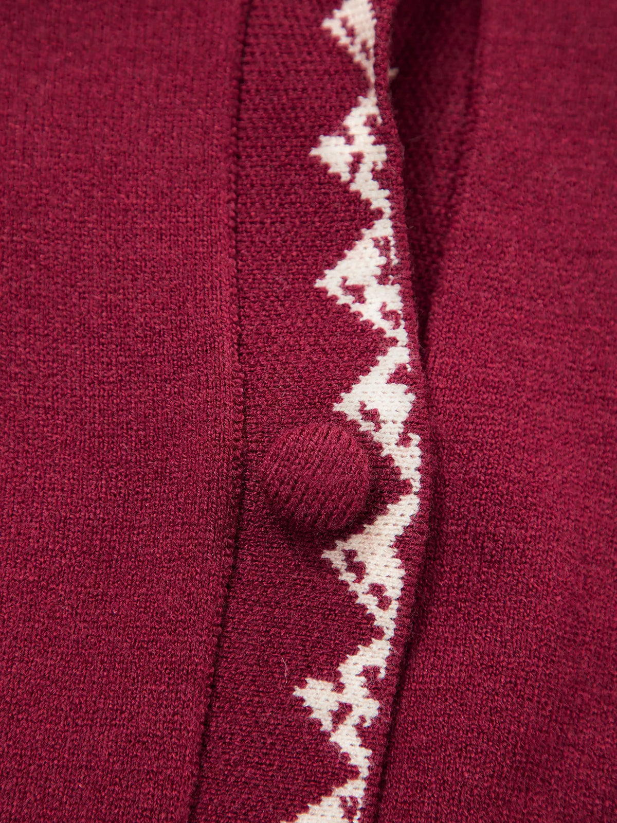 Bow Pocket Collar Long Sleeve Knit Cardigan