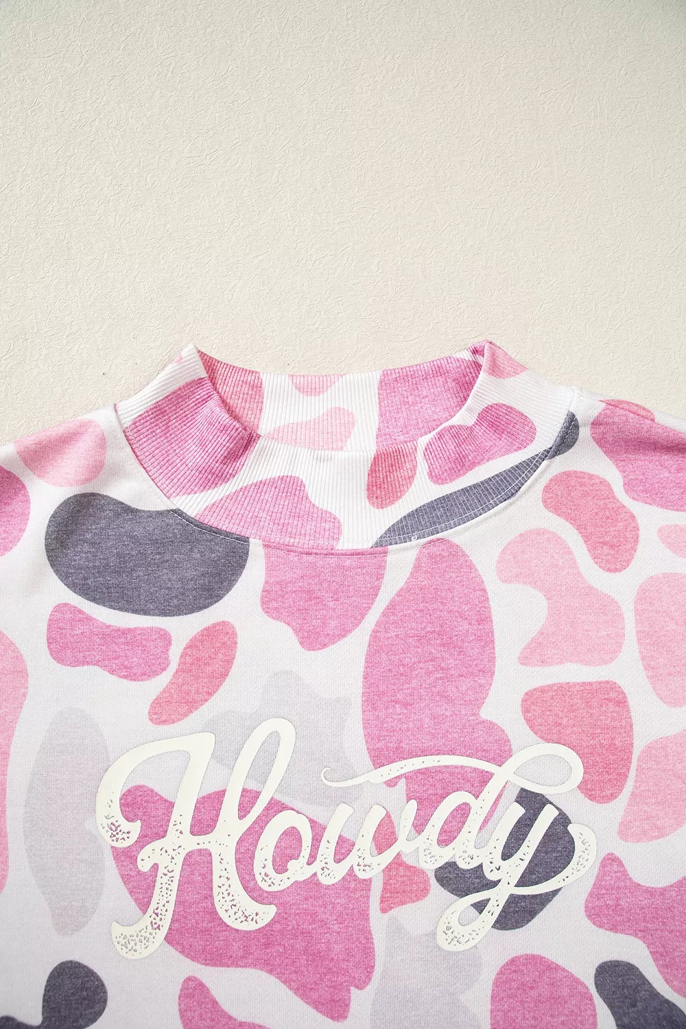 Camouflage Western Style Pullover Sweatshirt