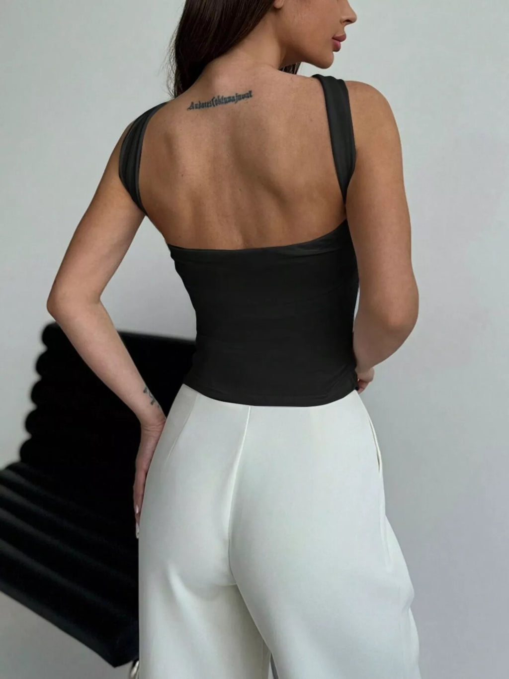 Gold Ring Detail Crisscross Cami