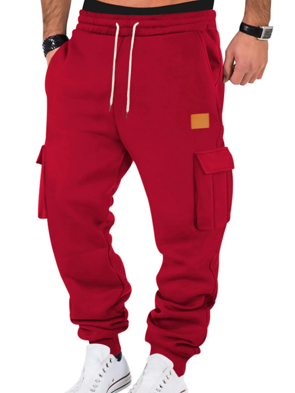 Men's Full Size Drawstring Cargo Jogger Pants Plus Size