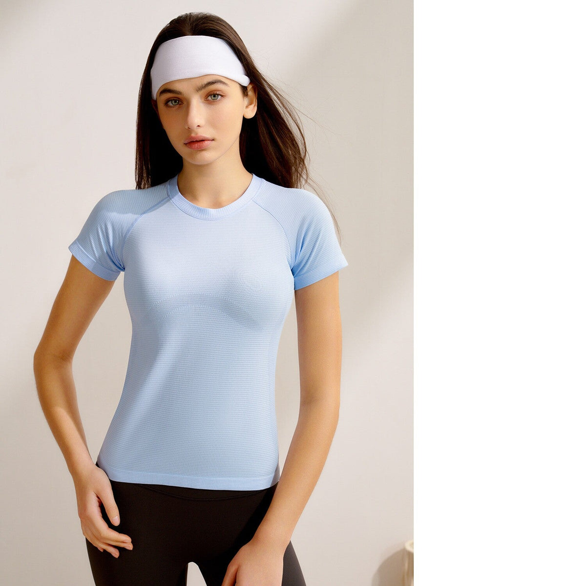 New Women's Short-Sleeve Yoga Top, Professional Pilates Training, Quick-Dry Running & Fitness Yoga Apparel
