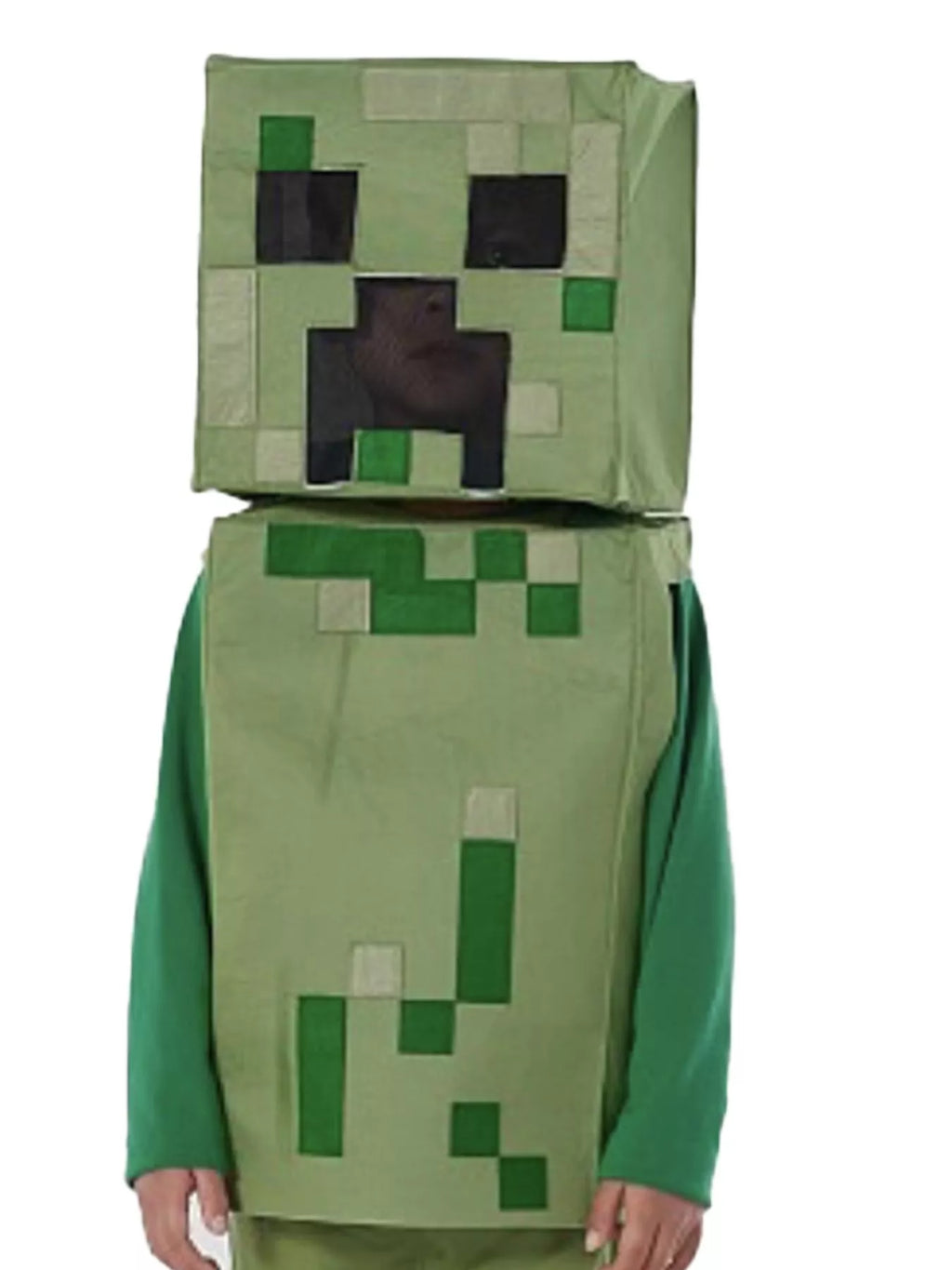 Children's Minecraft Pixelated Print Costume Set