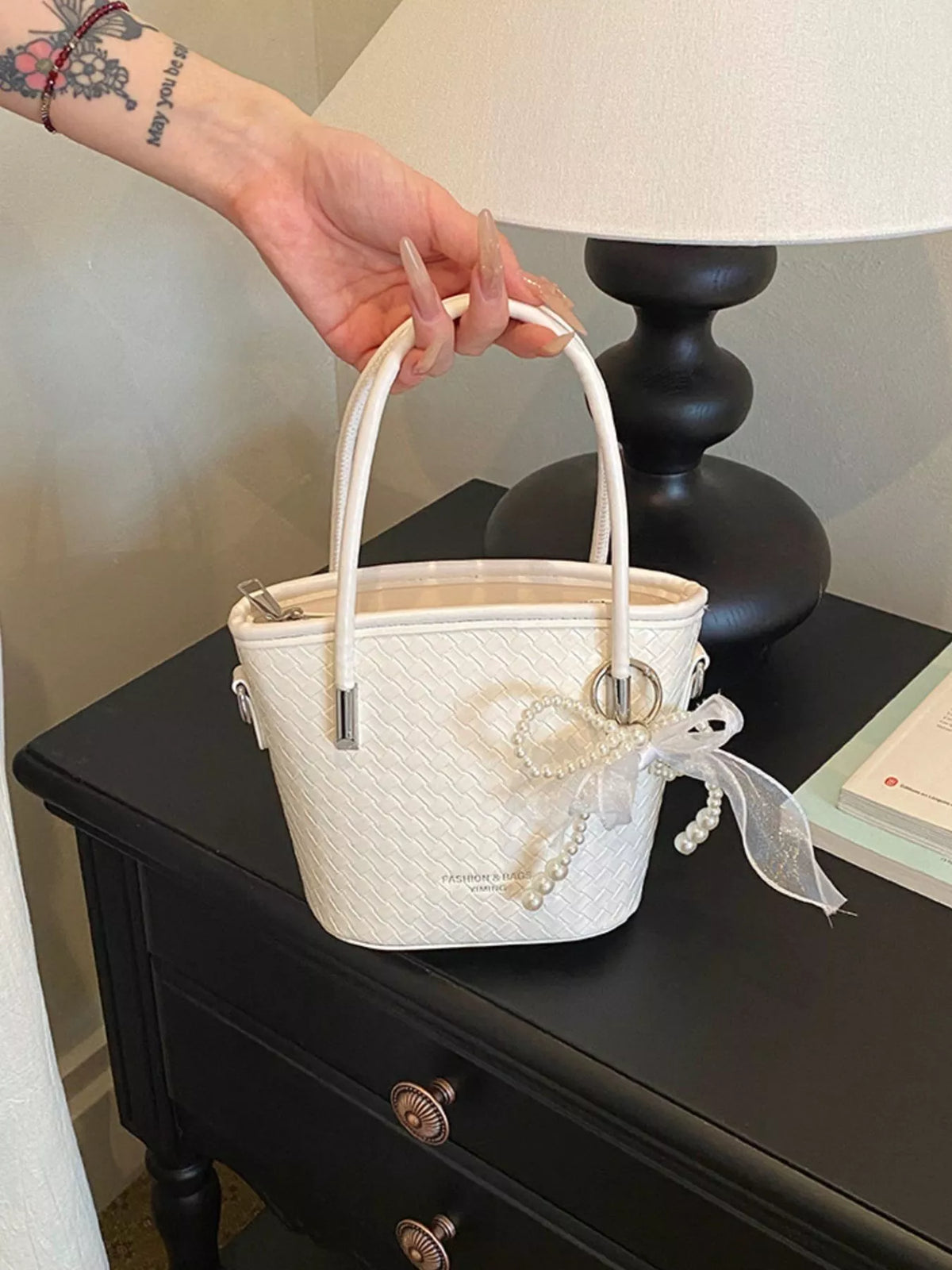 Textured Bucket Crossbody Bag
