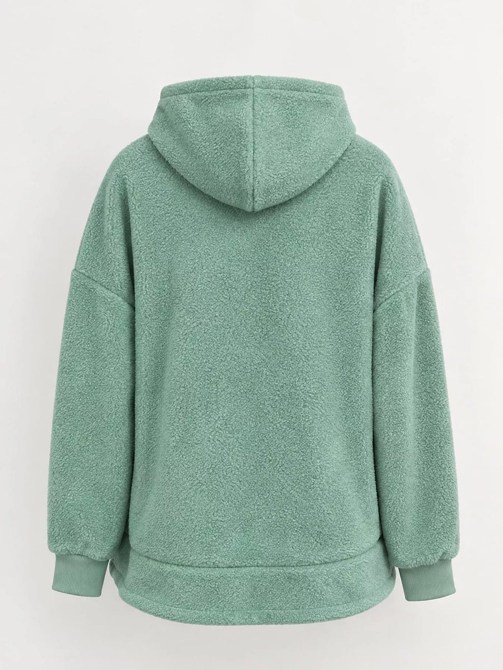 Full Size Fleece Pet-Carrying Hoodie with Cat Pouch Plus Size