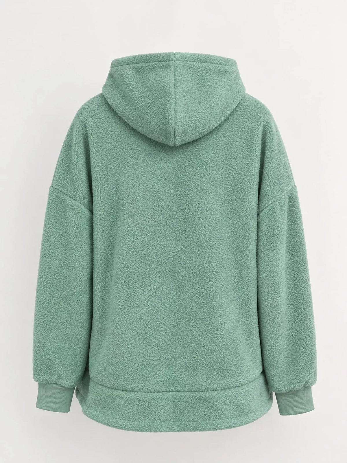 Full Size Fleece Pet-Carrying Hoodie with Cat Pouch Plus Size
