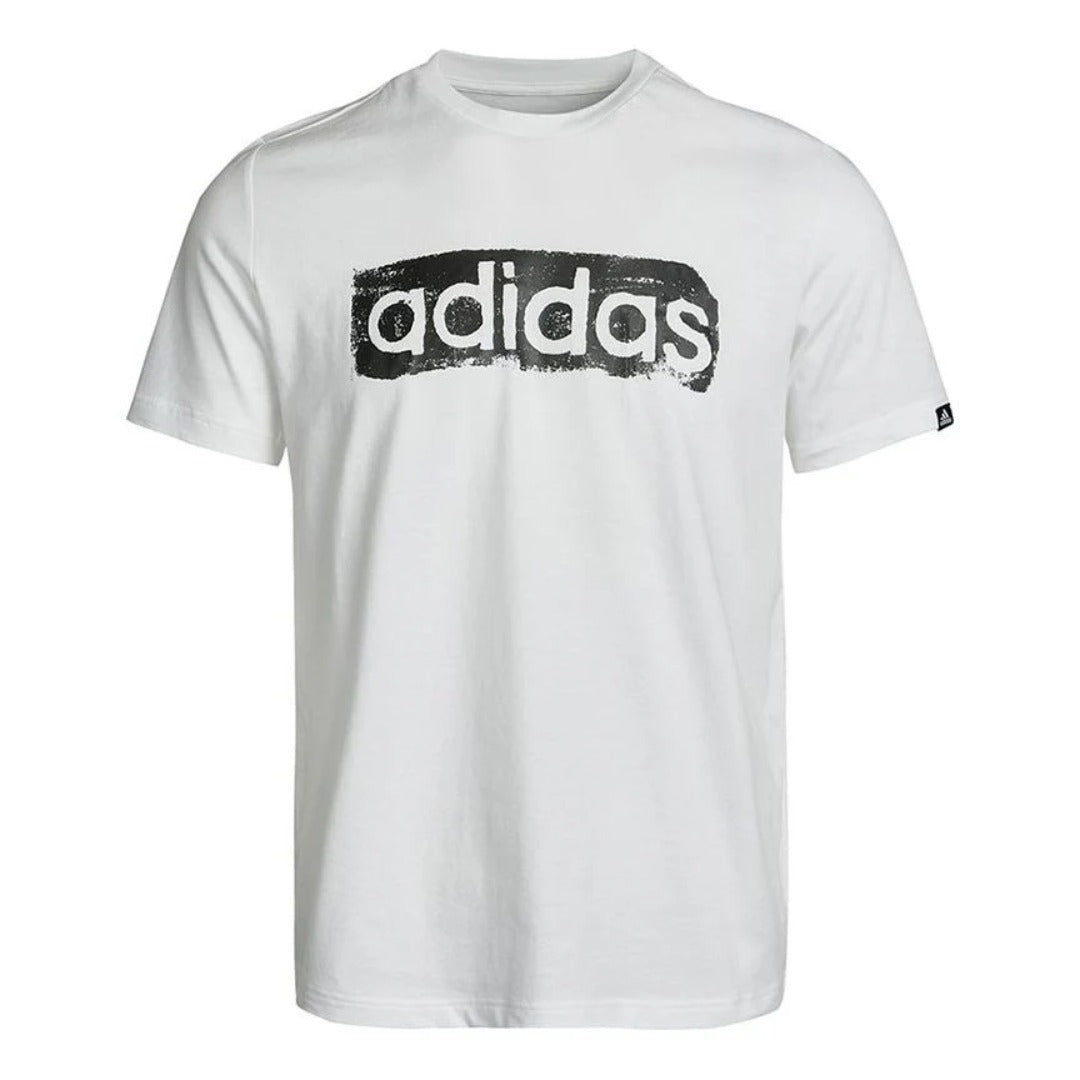 adidas Men’s BRSHSTRK V4 Tee - White Black