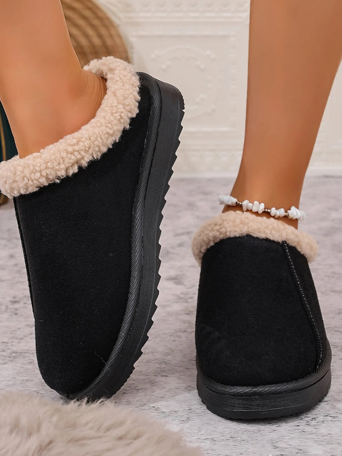 Cozy Faux Fur Lined Slippers