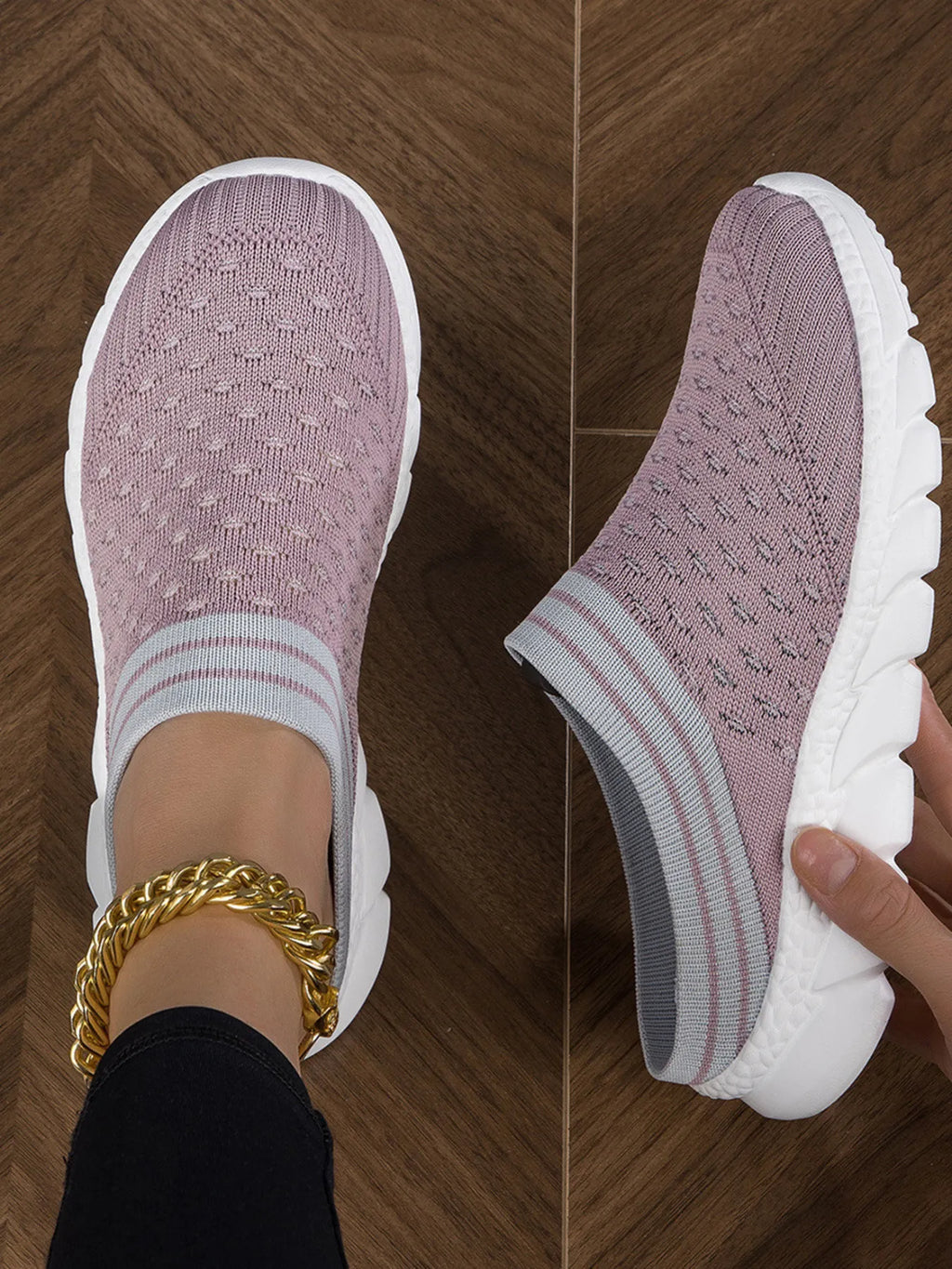 Breathable Mesh Slip-On Sneakers