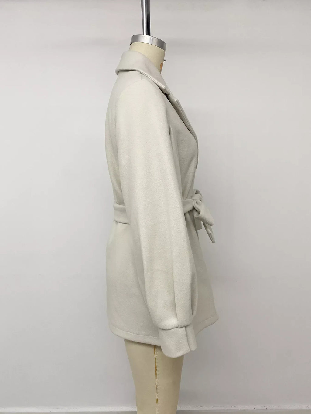 Lapel Collar Button Up Outerwear