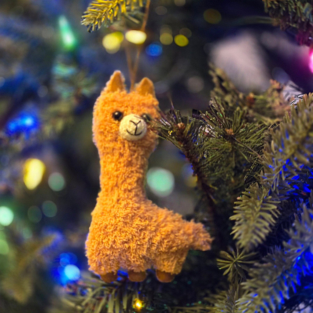 Alpaca Puff Plush Ornaments