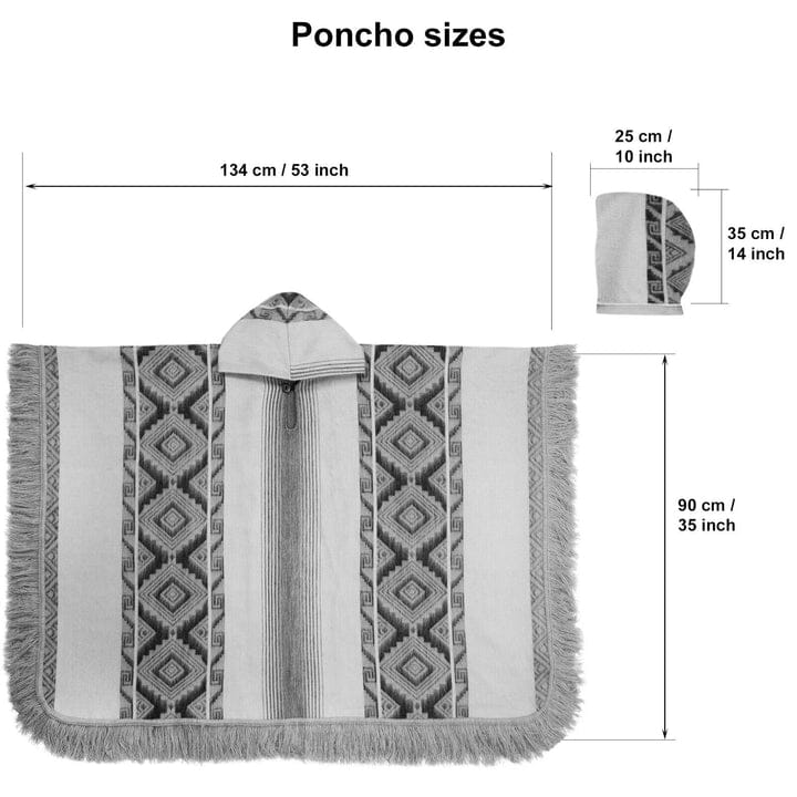 Andean Sky Alpaca Poncho