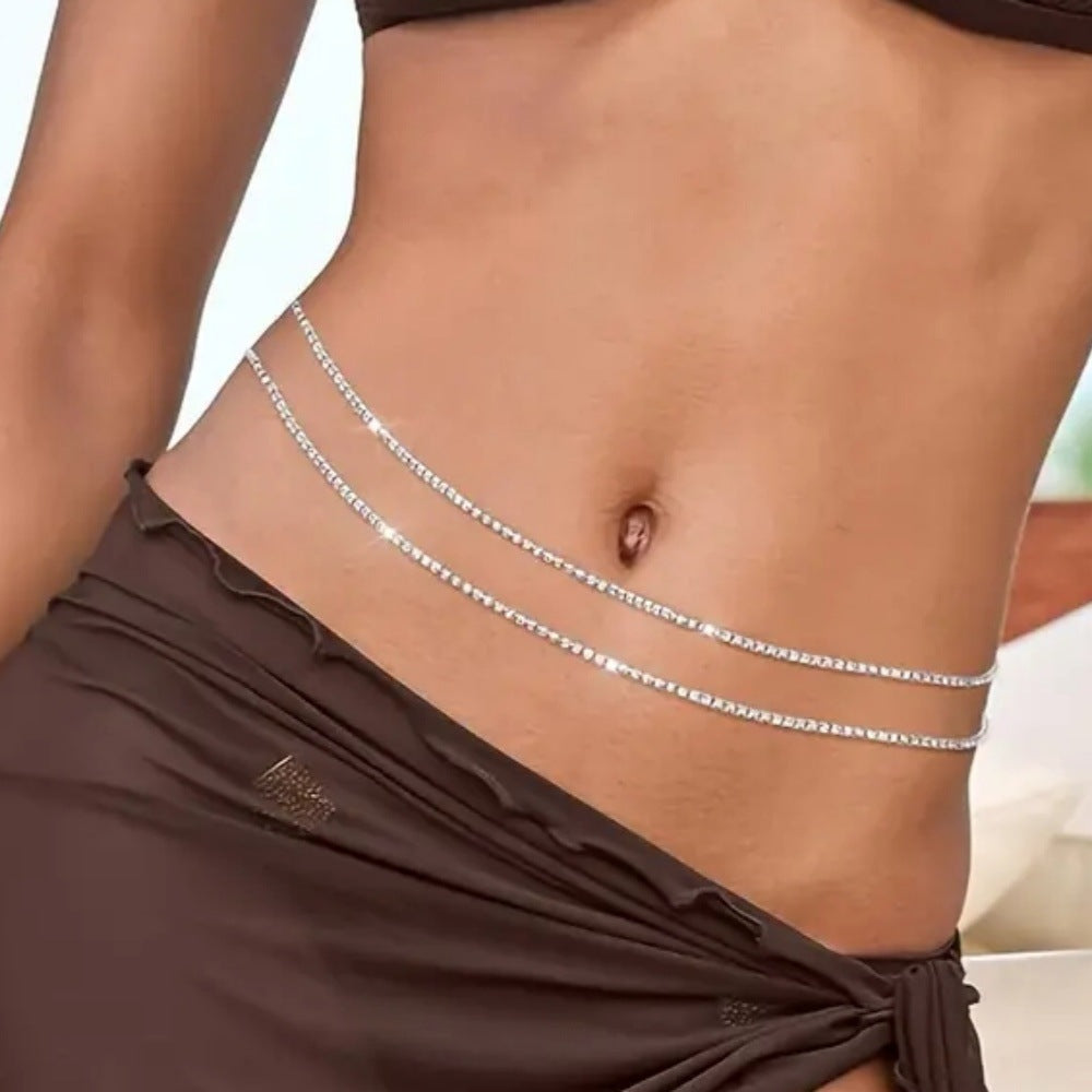 Beach Double-layer Waist Chain For Women