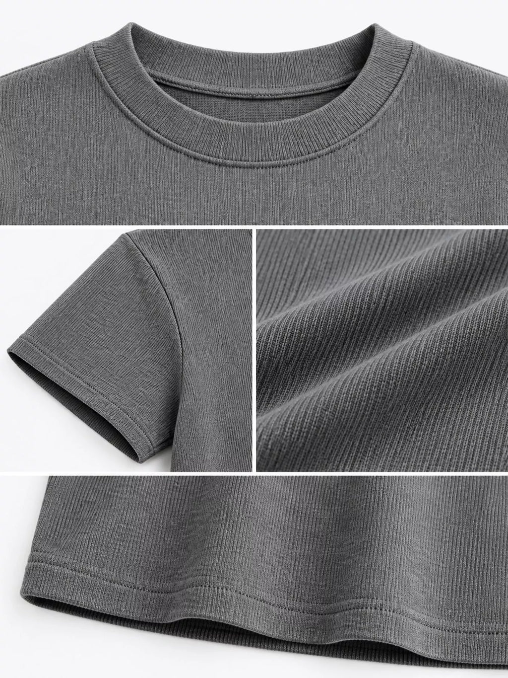 Slim-Fit Crew Neck Basic T-Shirt