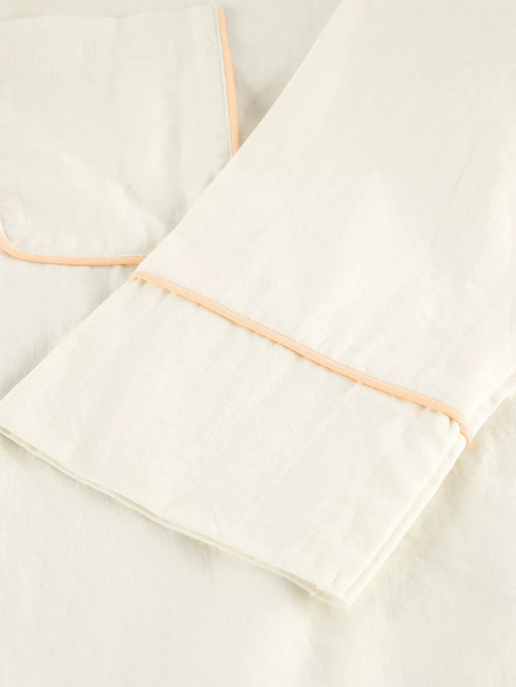 Contrast Trim Button-Down Top and Pants Lounge Set