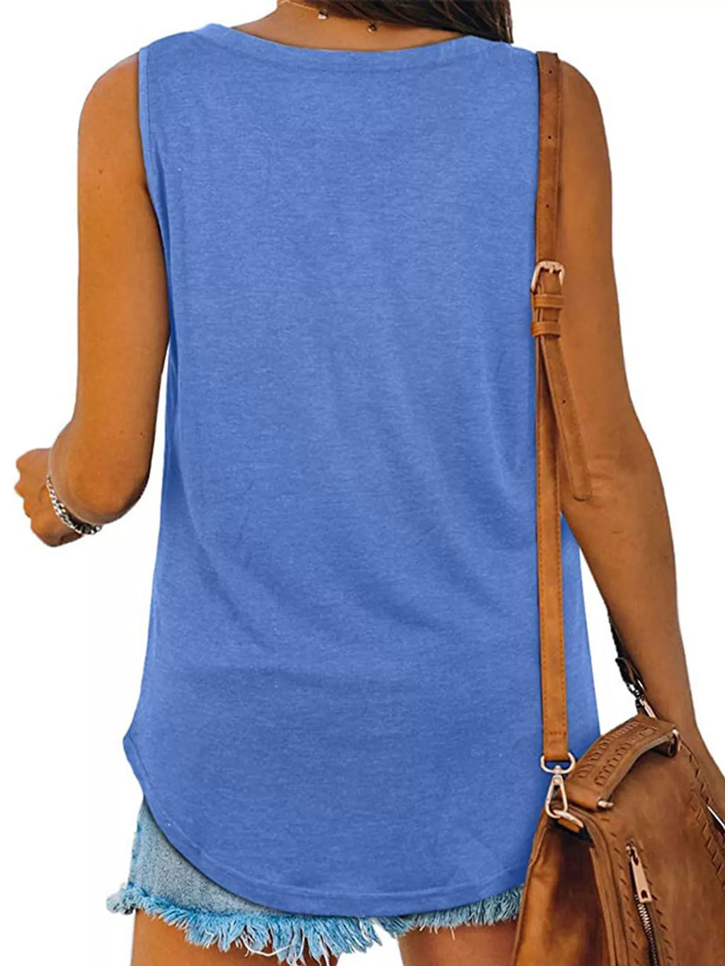 V-Neck Casual Loose Fit Tank Top