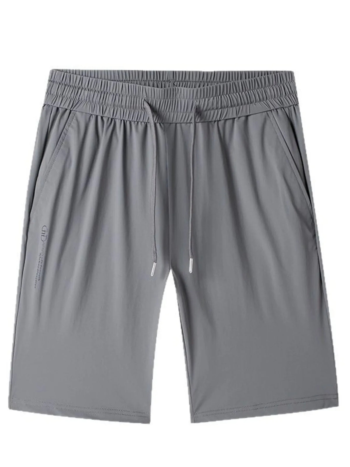 Men's Plus Size Drawstring Shorts with Pockets